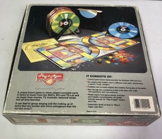 Play It Again Jukebox Board Game 1985 Complete 2