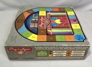 Play It Again Jukebox Board Game 1985 Complete 3