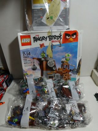 Lego The Angry Birds Movie 75825 Piggy Pirate Ship 620pcs Open Box 2016