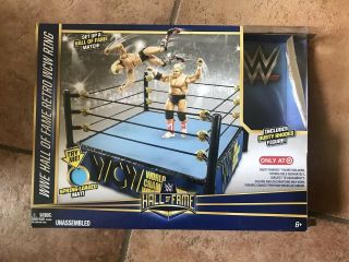 Mattel Wwe Hall Of Fame Retro Wcw Ring No Dusty Rhodes