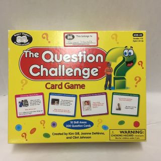 The Question Challenge Card Game Duper Speech Therapy Grades 1 - 12