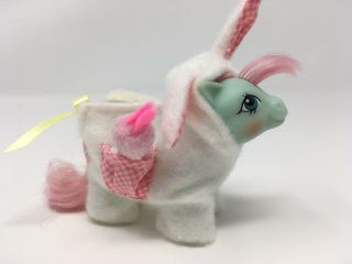 Vintage My Little Pony G1 Mlp Playset Baby Cuddles W/ Bunny Suit & Pocket Pal