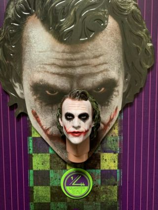 Hot Toys The Dark Knight Joker Qs010 1/4 Heath Ledger Head Sculpt