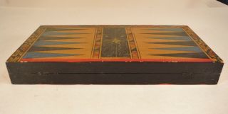 Peruvian Handmade Painted Backgammon Set Llamas Condors Nazca Lines 7