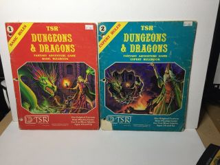 D&d Basic,  Expert Rulebook Tsr 1981 Vintage Dungeons Dragons