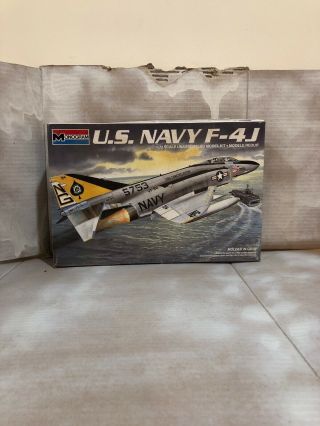 Monogram Us Navy F - 4j 1/72 Scale Model Plane ✈️ Half Way Built
