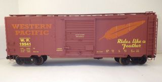 Usa Trains G Scale Western Pacific Box Car With Metal Wheels No Ob Ex