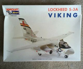 42 - 1142 Minicraft - Hasegawa 1/72nd Scale Lockheed S - 3a Viking Plastic Model Kit