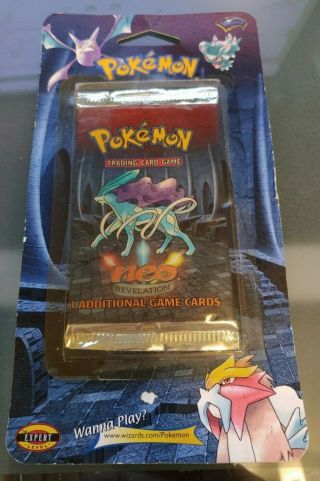 Pokemon Neo Revelation Booster Blister Pack 2001 Trading Cards Vintage