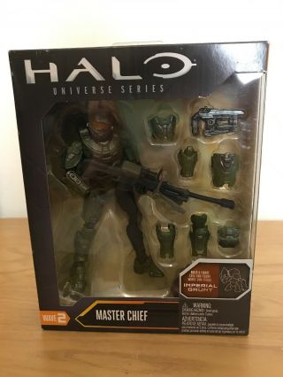 Halo Universe Series Wave 2 - Master Chief Action Figure Nib Imperial Grunt Baf