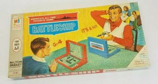 Vintage 1967 Battleship Board Game By Milton Bradley Complete Cond