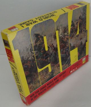 Classic " 1914 " Board Game By Avalon Hill - - 1st Edition (1968) Complete - - Punched