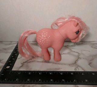 My Little Pony Cotton Candy Mlp G1 Hasbro 1982 Vintage Pink White Dots
