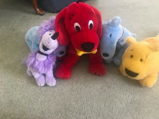Clifford The Big Red Dog And Friends - Stuffed Animals (set Of 5)