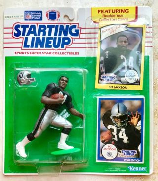 1990 Bo Jackson Figurine Nfl Kenner Starting Lineup Raiders In Package Nip