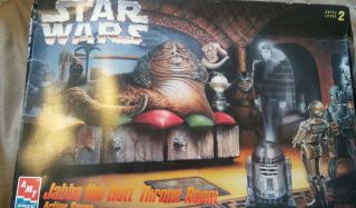 Vtg.  Star Wars Model Kit Jabba The Hut Throne Room Pre Owned Unassembled Amt Ertl