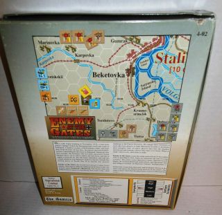 Boxed BOARD WAR GAME WW2 Enemy at the Gates ' 42 - 43 Stalingrad The Gamers op 1994 2
