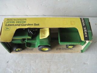 NOS Vintage Ertl 1:16 Scale Diecast John Deere Lawn & Garden Set Made In USA 2