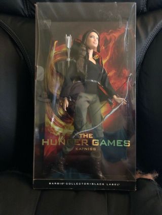 Katniss The Hunger Games Catching Fire Barbie Collector Black Label