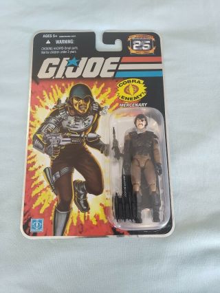 Hasbro G.  I.  Joe 25th Anniversary Major Bludd Foil Card Action Figure