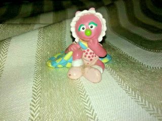 Vintage Sesame Street Baby Rosita W/blanket Pvc Toy Figure Baby Henson