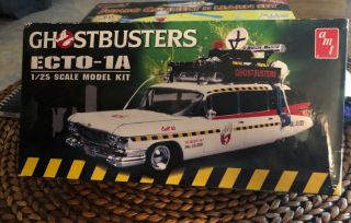 Ghostbusters Echto 1a 1/25 Scale Model Kit,  Open Box,  Components