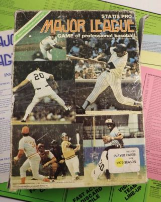 Sports Illustrated Statis Pro Major League Baseball Game 1979 Avalon Hill 9240