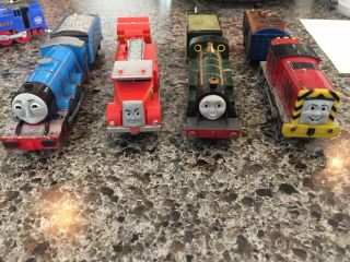 Thomas The Train Trackmaster Trains.  Emily,  Gordon,  Flynn And Salty