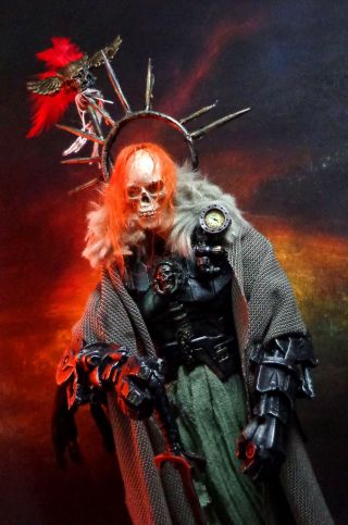 Custom 1/6 Scale 12 " Real Hair Steampunk Undead Knight Warhammer Inspired
