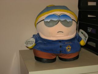 1998 South Park " Cartman " Police 13 Inch Plush With Tags
