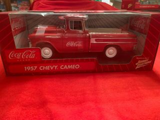 Coca Cola Brand Johnny Lightning 1/18 Scale 1957 Chevy Cameo Truck