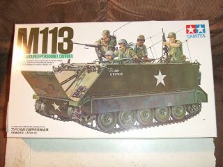 Estate Find Tamiya M113 Us Armoured Personnel Carrier 1:35 Scale Kit Mm140