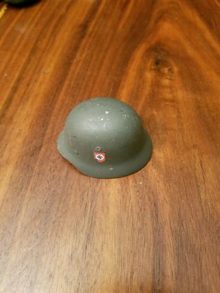 1:6 Scale Gear - German World War Ii Metal Helmet With Headliner And Chinstrap