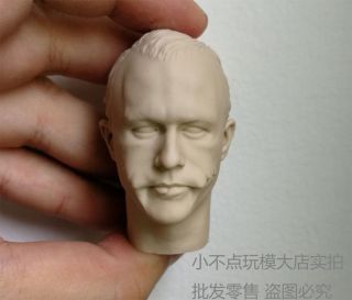 1/6 Scale Custom Head Sculpt Creg 5.  0 Joker Heath Ledger Unpainted