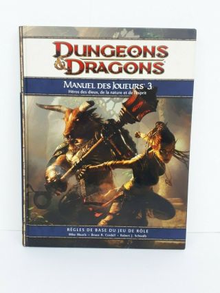 D&d4 4nd Edition 4 Dungeons & Dragons Manuel Des Joueurs 3 Player 