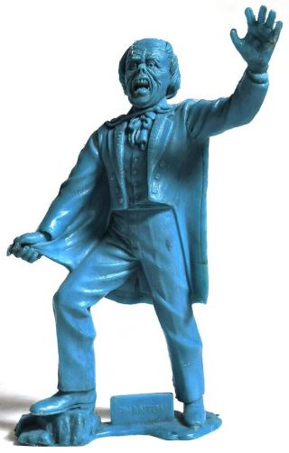 S758 Universal Studios Phantom Of The Opera Blue Plastic Figure From Marx (1963)