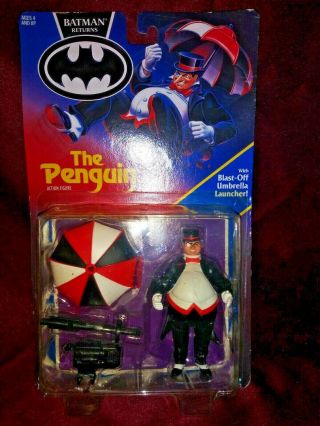 Batman Returns Bruce Wayne Batman/Cat Woman/Penguin and Robin 1992 Kenner NIP 2