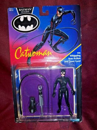 Batman Returns Bruce Wayne Batman/Cat Woman/Penguin and Robin 1992 Kenner NIP 5