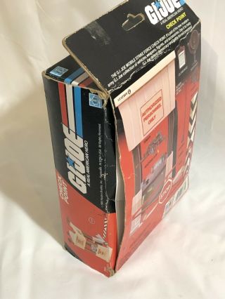 GI Joe Vintage Check Point Alpha Complete W/ Box Playset Hasbro 1985 Cobra 8