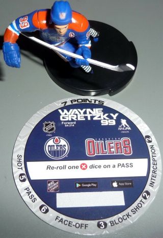 Wayne Gretzky Edmonton Oilers 2.  5 " Vintage Edition Nhl Imports Dragon Toy Loose