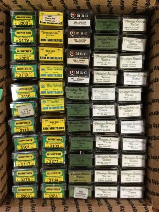 55 Small Empty Boxes With Labels And Inserts From Various Companies