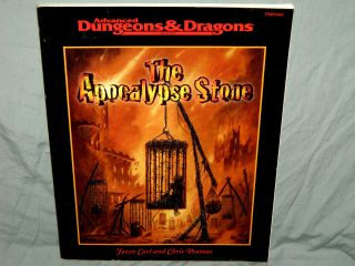 Ad&d 2nd Ed Adventure Module - The Apocalypse Stone (hard To Find And Vg, )