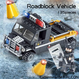 YETAA SWAT Command Vehicle Model Building Blocks Gift Arms Truck Toys Legofigure 4