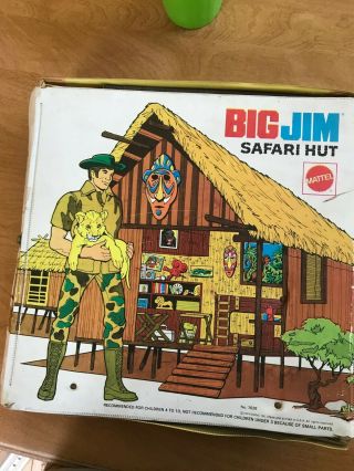 Mattel Big Jim Safari Hut And Several Accessories