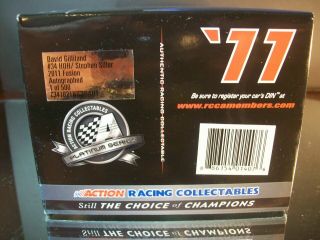David Gilliland 34 Honoring Our Heroes Stephen Siller Autographed 2011 Ford 500 8
