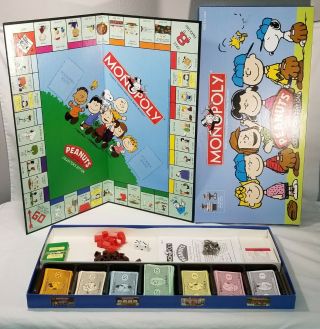 Monopoly Peanuts Collector’s Edition By Charles Schulz 100 Complete Euc