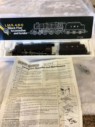 Hornby R840 Lms 4 - 6 - 0 Black 5 Class Locomotive 5112 And Tender