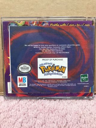 1999 Hasbro Pokemon Battling Coin Game 2
