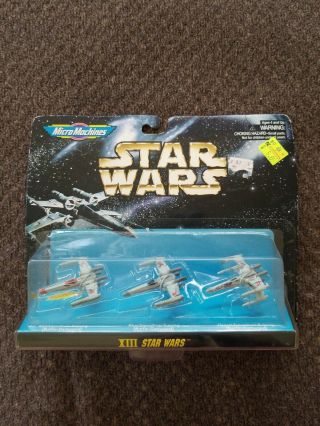 Star Wars Micro Machines Phase Iii Xii A - Wing Tie Fighter Y - Wing 1996 Galoob