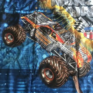 Monster Jam 69”x80” Monster Truck Comforter Blanket Reversible Grave Digger Twin 3